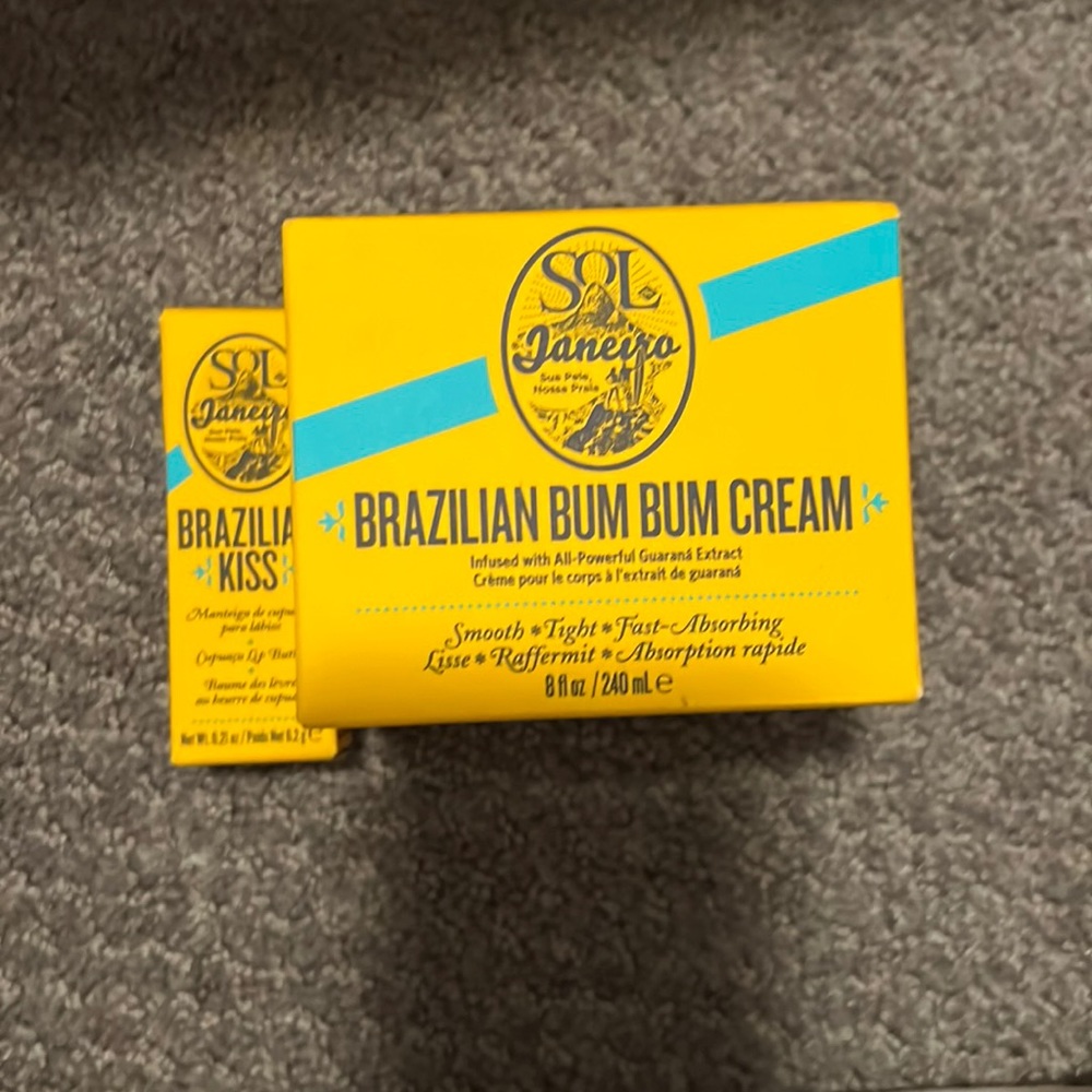 Brazilian Bum Bum Cream and Lip Set (Brand New)